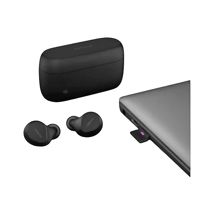 Беспроводные наушники Jabra Evolve2 Buds USB-A MS Stereo Black - рис.3