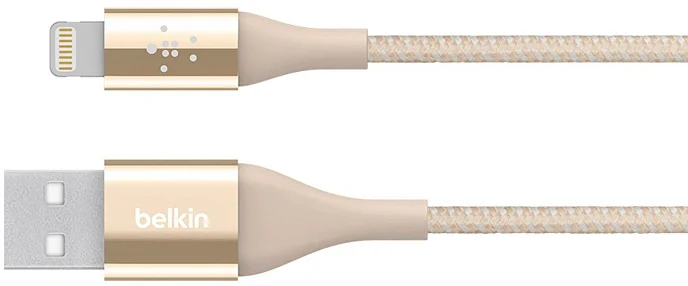 Кабель Belkin Mixit DuraTek Lightning to USB Cable Gold - рис.1