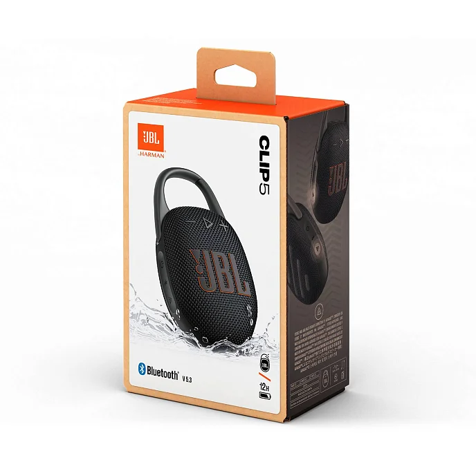 Портативная колонка JBL Clip 5 Black - рис.9