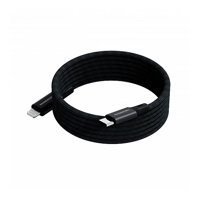 Кабель Magssory Link L 60W USB-C - Lightning Black 1.2m - рис.0
