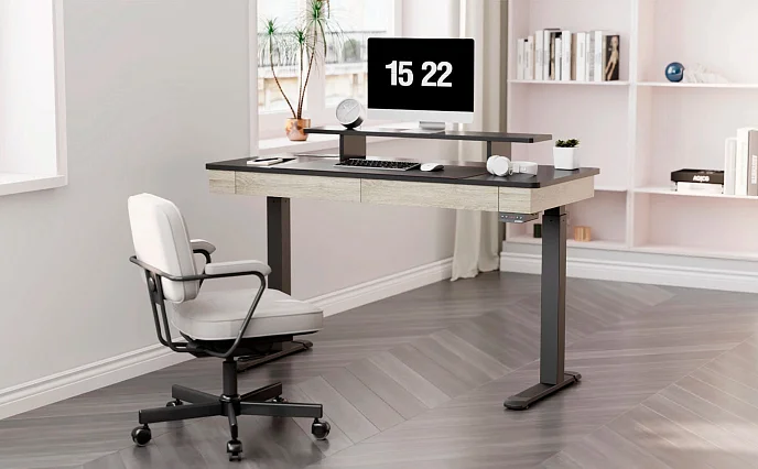 Компьютерный стол EUREKA ED-I55 Rustic Grey - рис.8