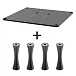 Стойка для Hi-Fi ddHiFi HS300 + SR70 x 4 Sand Black/Black - рис.0
