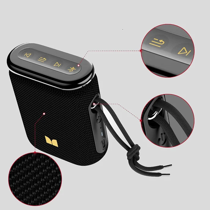 Портативная колонка Monster Atomic Pebble MS62131 Black - рис.7