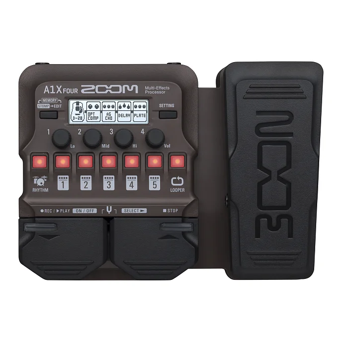 Процессор эффектов Zoom A1X Four Brown - рис.0