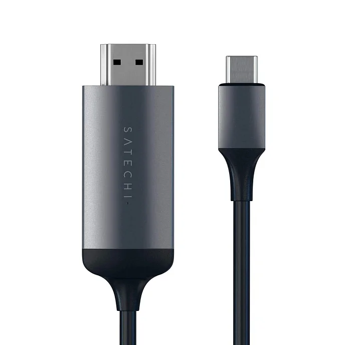 Кабель Satechi Type-C to HDMI 4K 60HZ Space Gray 1.8m - рис.0