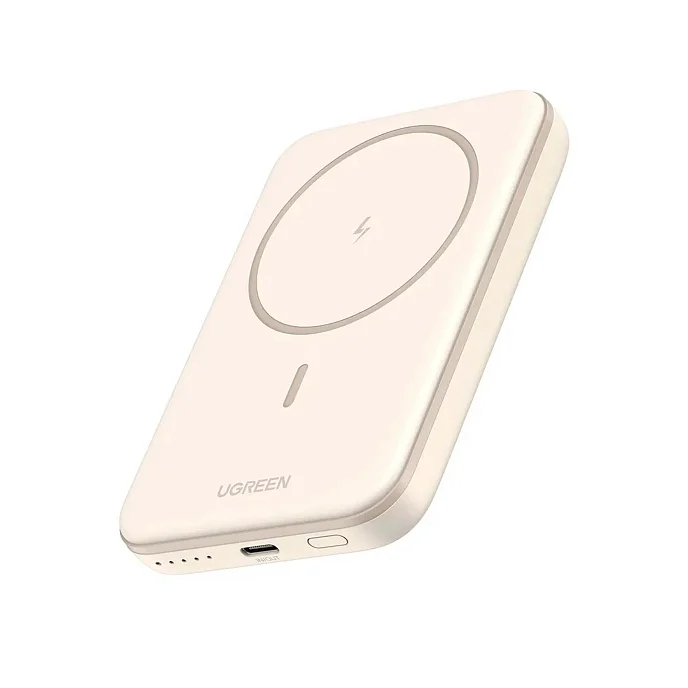 Внешний аккумулятор Ugreen PB560 (25207) Magnetic Wireless Power Bank White - рис.0