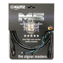 Кабель Klotz M5FM05 Black XLR(f) - XLR(m) 5m