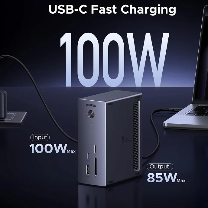 Док-станция Ugreen CM923 10-in-1 Docking Station Grey - рис.7