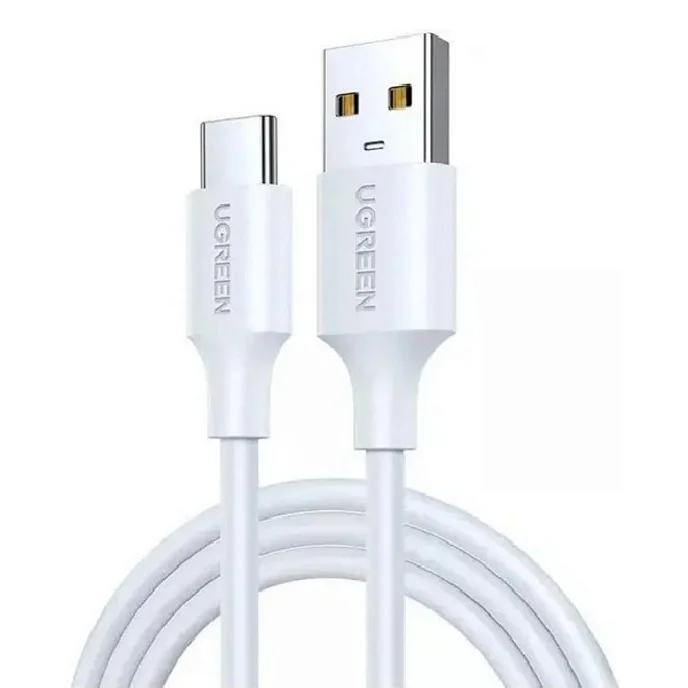 Кабель Ugreen US287 USB-A - USB-C White 1m - рис.1