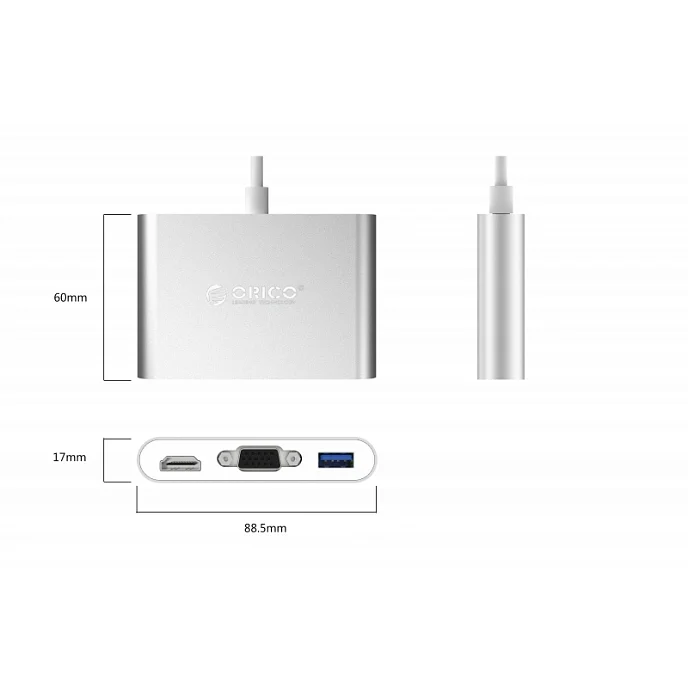 USB HUB Orico RCHV Silver - рис.2
