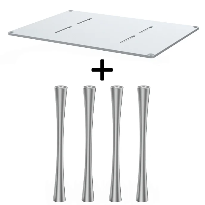 Стойка для Hi-Fi ddHiFi HS550 + SR180 x 4 Cool Gray/Silver - рис.0