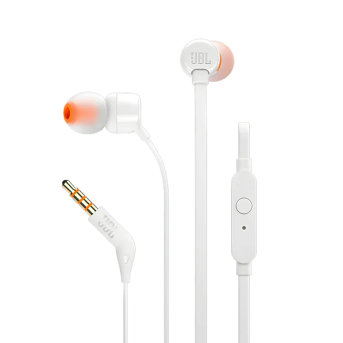 Наушники внутриканальные JBL T110 White - рис.1