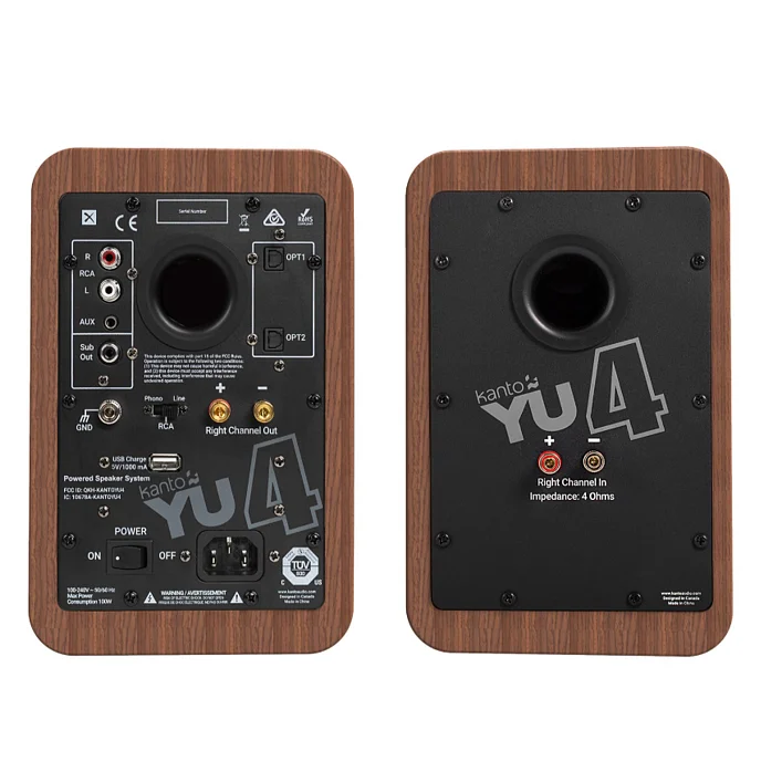 Полочная акустика Kanto YU4 Walnut - рис.3