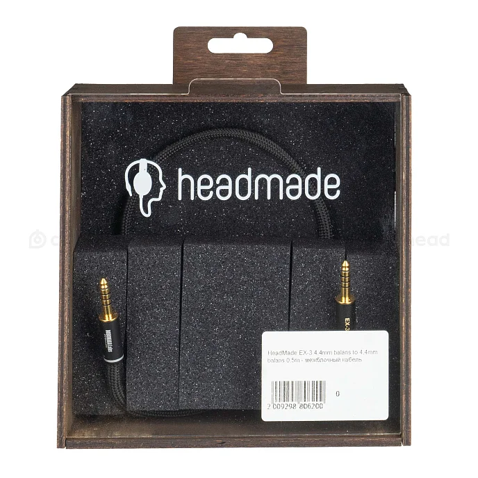 Кабель HeadMade Bennett - 4.4mm(M) - 4.4mm(M), 0.15m - рис.1
