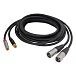 Кабель HeadMade Pro 2RCA - 2XLR-m Black 3m - рис.1