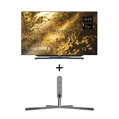 Комплект Loewe bild s.77 OLED Graphite Grey + Loewe Table Stand Motor Grey