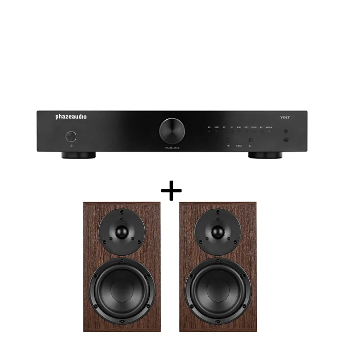 Комплект Phaze Audio Volt Black + Phaze Audio Tilia 2 Dark Oak - рис.0