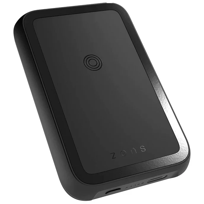 Портативный аккумулятор ZENS Magnetic Single Powerbank with Stand 4000 mAh Black - рис.0