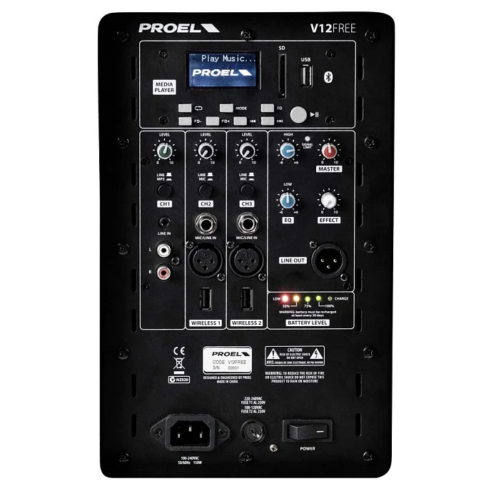 Акустическая система Proel V12Free Black - рис.3