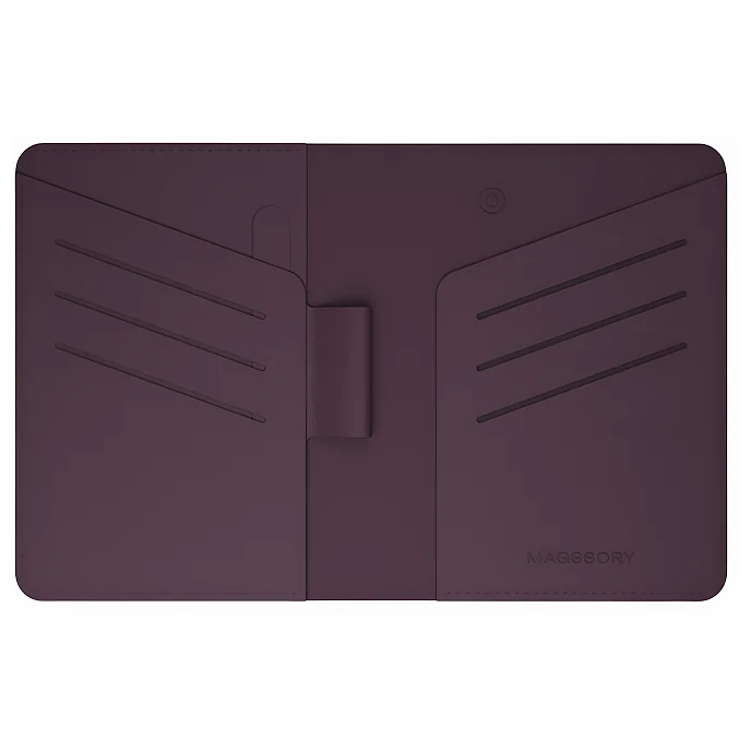 Чехол Magssory Ultima Geo Passport Cover Burgundy - рис.1