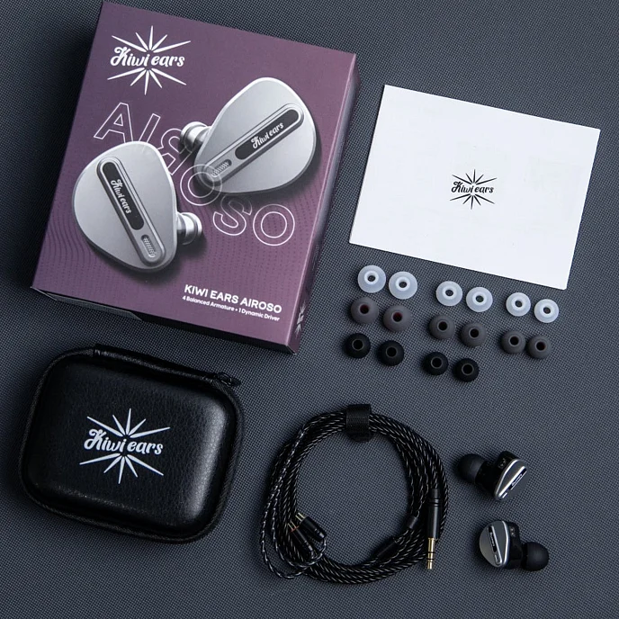 Наушники внутриканальные Kiwi Ears Airoso Black/Silver - рис.8