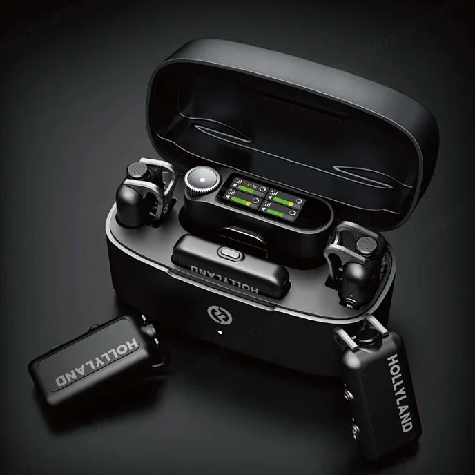 Микрофон беспроводной Hollyland Lark Max 2 Combo 4-Person Version Black - рис.2