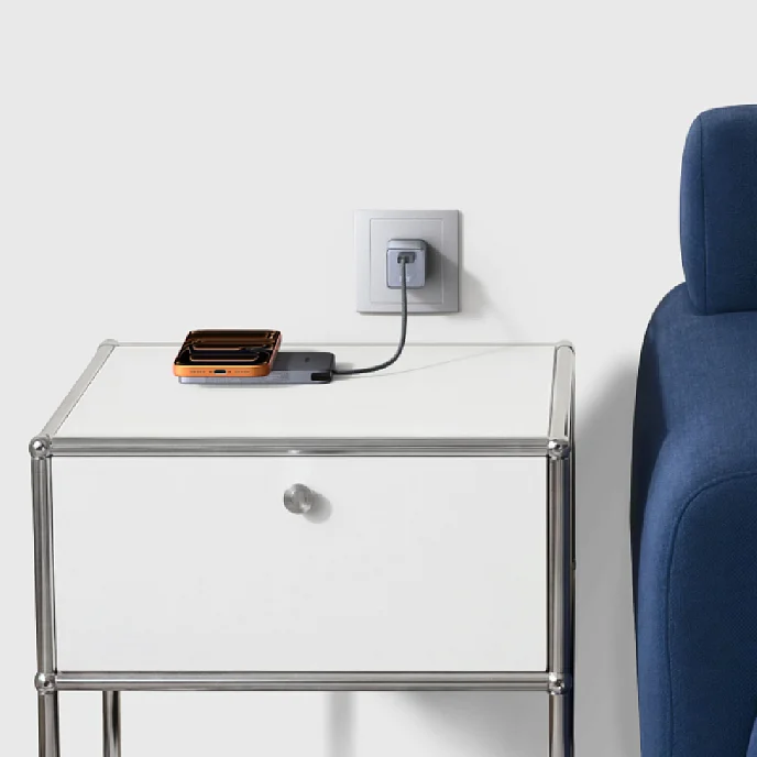 Внешний аккумулятор Ugreen PB570 MagFlow Air Ultra-Slim 10000mAh with USB-C Grey Cosmos - рис.12