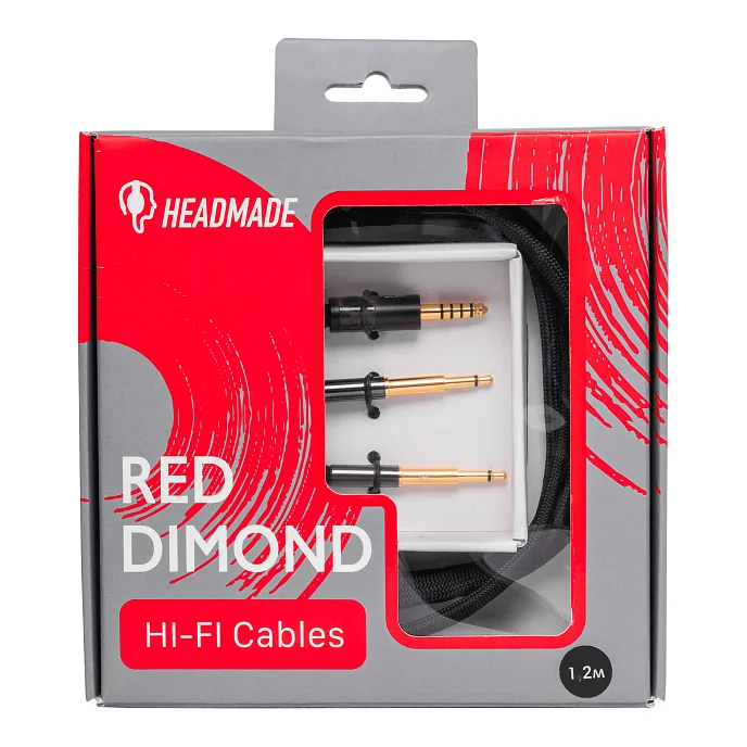 Кабель HeadMade Red Diamond - Meze 99 Classics, 99 Neo - 4.4mm, 1.2m черный - рис.3