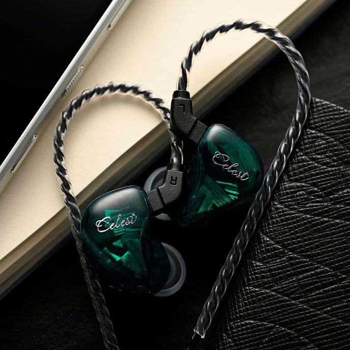 Кабель Celest Jimo Black 2pin 0.78 3.5mm 1.2m - рис.3