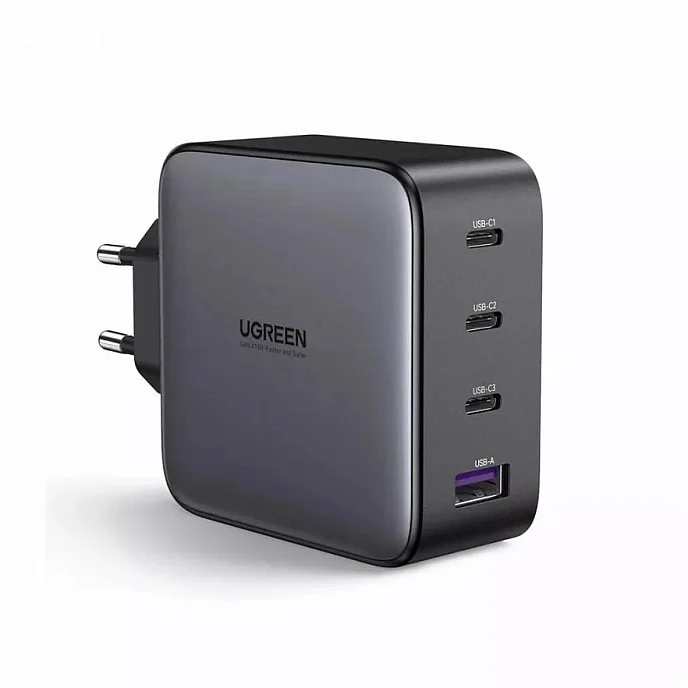 Сетевое зарядное устройство Ugreen CD226 (40747) Nexode 100W USB-A + 3USB-C Grey - рис.0