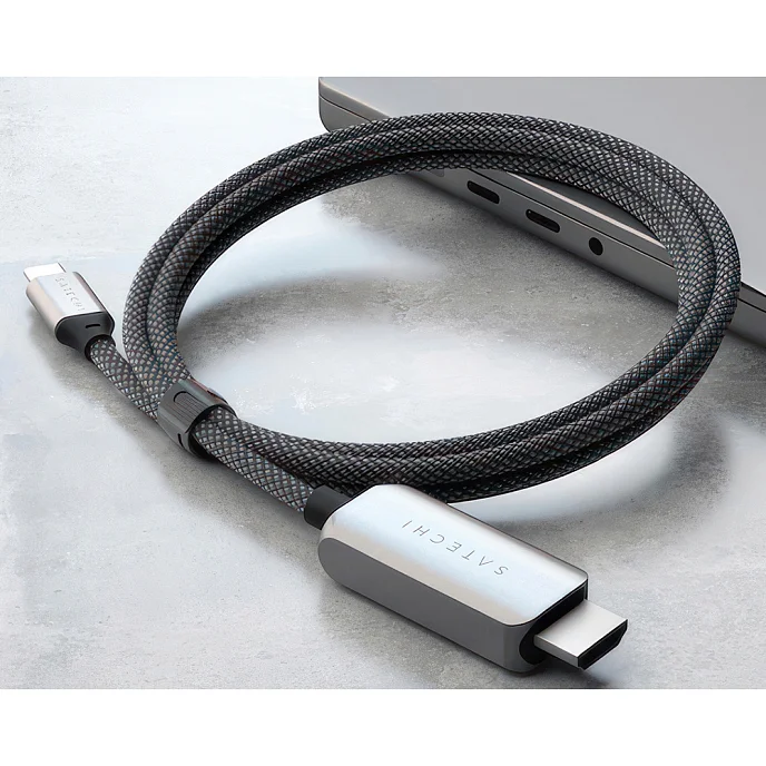 Кабель Satechi USB-C To HDMI 2.1 8K Cable Space Grey - рис.3