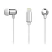 Наушники Rock Y8 Stereo Lightning Earphone (White) - рис.0