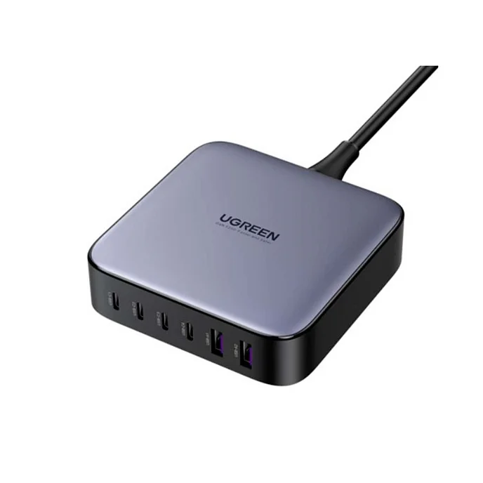 Сетевое зарядное устройство Ugreen CD271 Nexode 200W USB-A - USB-C Grey - рис.1