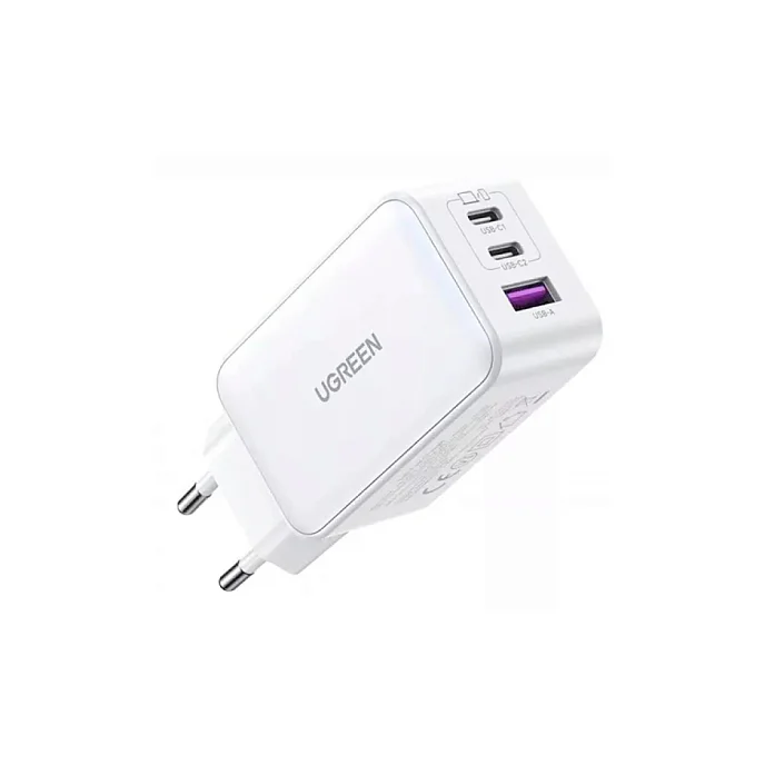 Сетевое зарядное устройство Ugreen CD244 (15334) Nexode 65W USB-A + 2USB-C White - рис.0