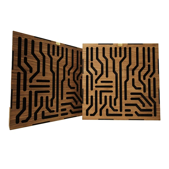 Акустическая панель Acoustic Shield AS Labyrinth Box American Walnut - рис.0