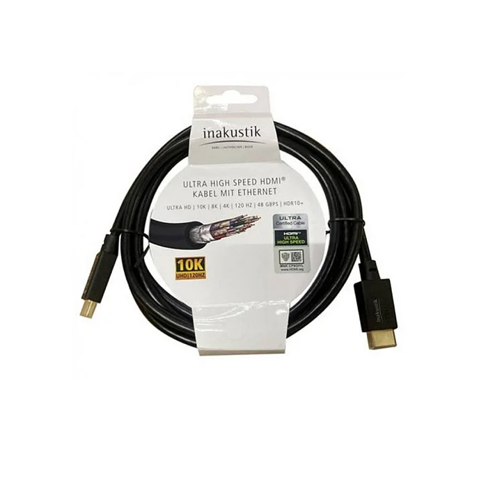 Кабель Inakustik White Ultra High Speed HDMI 1m - рис.0