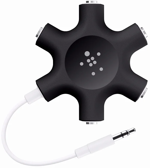 Разветвитель для наушников Belkin Rockstar Multi-Headphone Splitter 5-WAY Black - рис.0