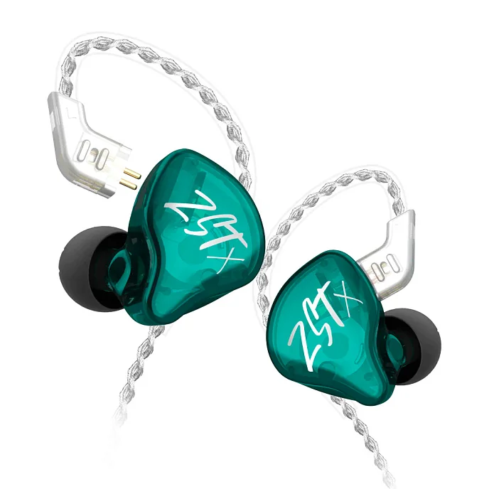 Наушники KZ ZST X Green without mic - рис.0