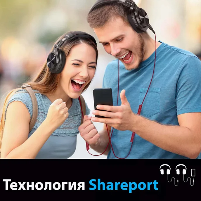 Наушники полноразмерные OneOdio A71M Black - рис.3