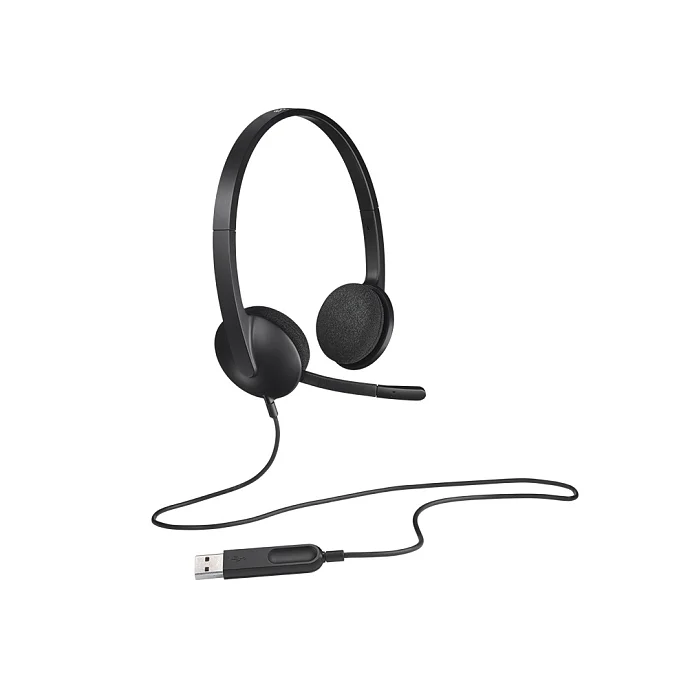 Гарнитура Logitech Headset H340 USB Black - рис.4