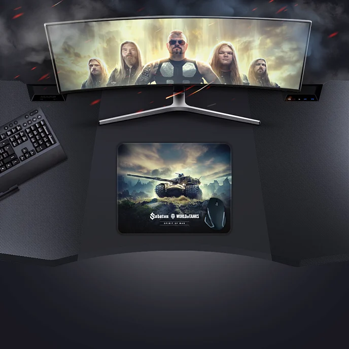 Коврик для мыши World of Tanks Sabaton Spirit of War Limited Edition Large - рис.2