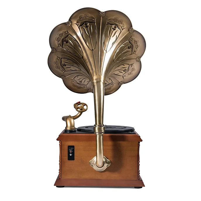 Проигрыватель винила MJI Audio Gramophone Classic Bronze Horn Turntable - рис.3