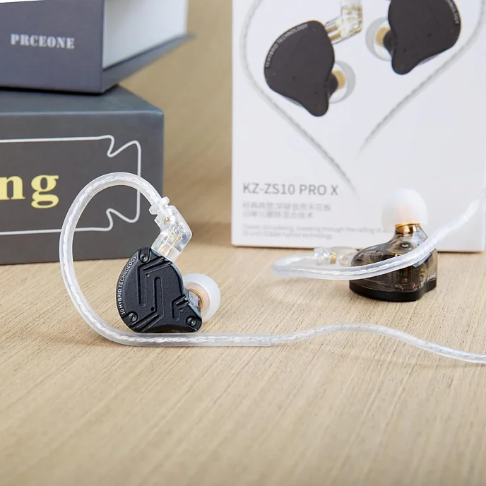 Наушники внутриканальные KZ ZS10 Pro X without mic Black - рис.4
