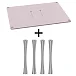 Стойка для Hi-Fi ddHiFi HS400 + SR150 x 4 Pinkish Gray/Silver - рис.0