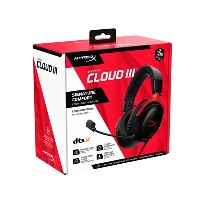 Игровая гарнитура HyperX Cloud III Wireless Black/Red - рис.6