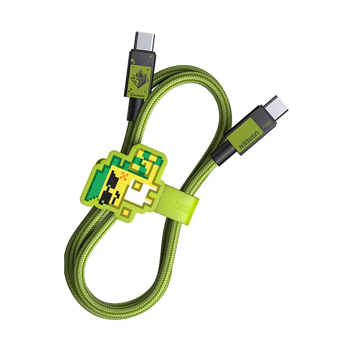 Кабель UGREEN L512 Genshin Impact Edition USB-C 1m зеленый - рис.0