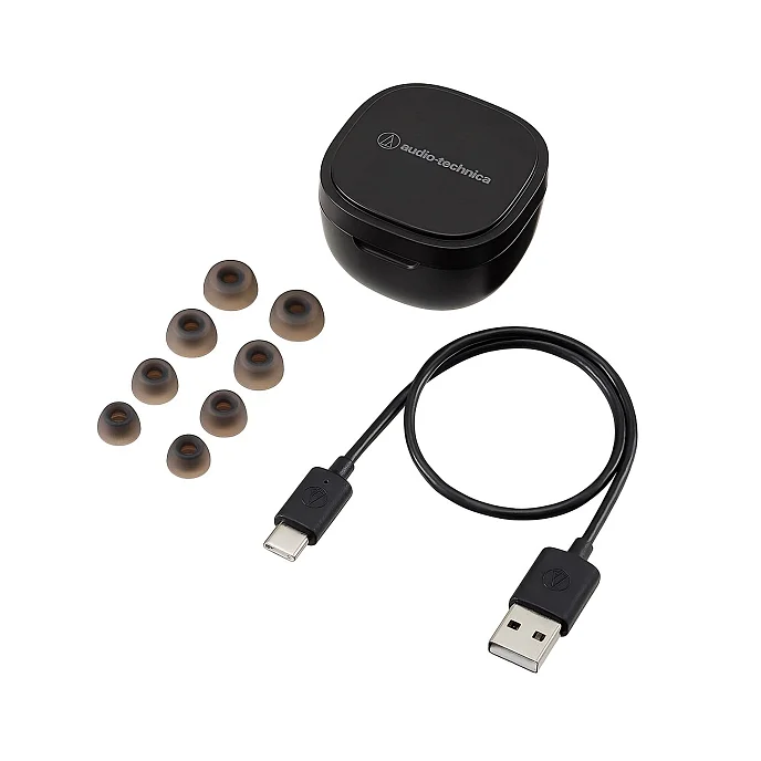 Беспроводные наушники Audio-Technica ATH-SQ1TW black tws внутриканальные наушники_OpenBox - рис.5
