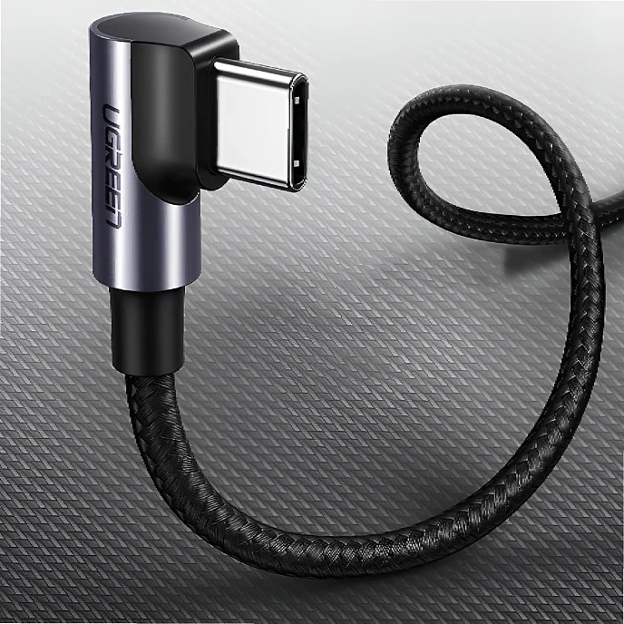 Кабель Ugreen US255 USB-C - USB-C Black/Grey 1m - рис.6
