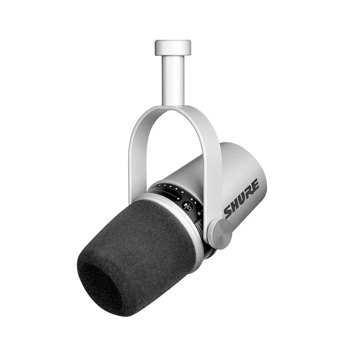 Микрофон для стриминга и игр Shure MV7 Silver - рис.0