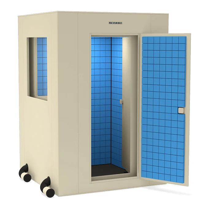 Акустическая кабина IzoRoom Comfort Plus with window Beige Blue - рис.0